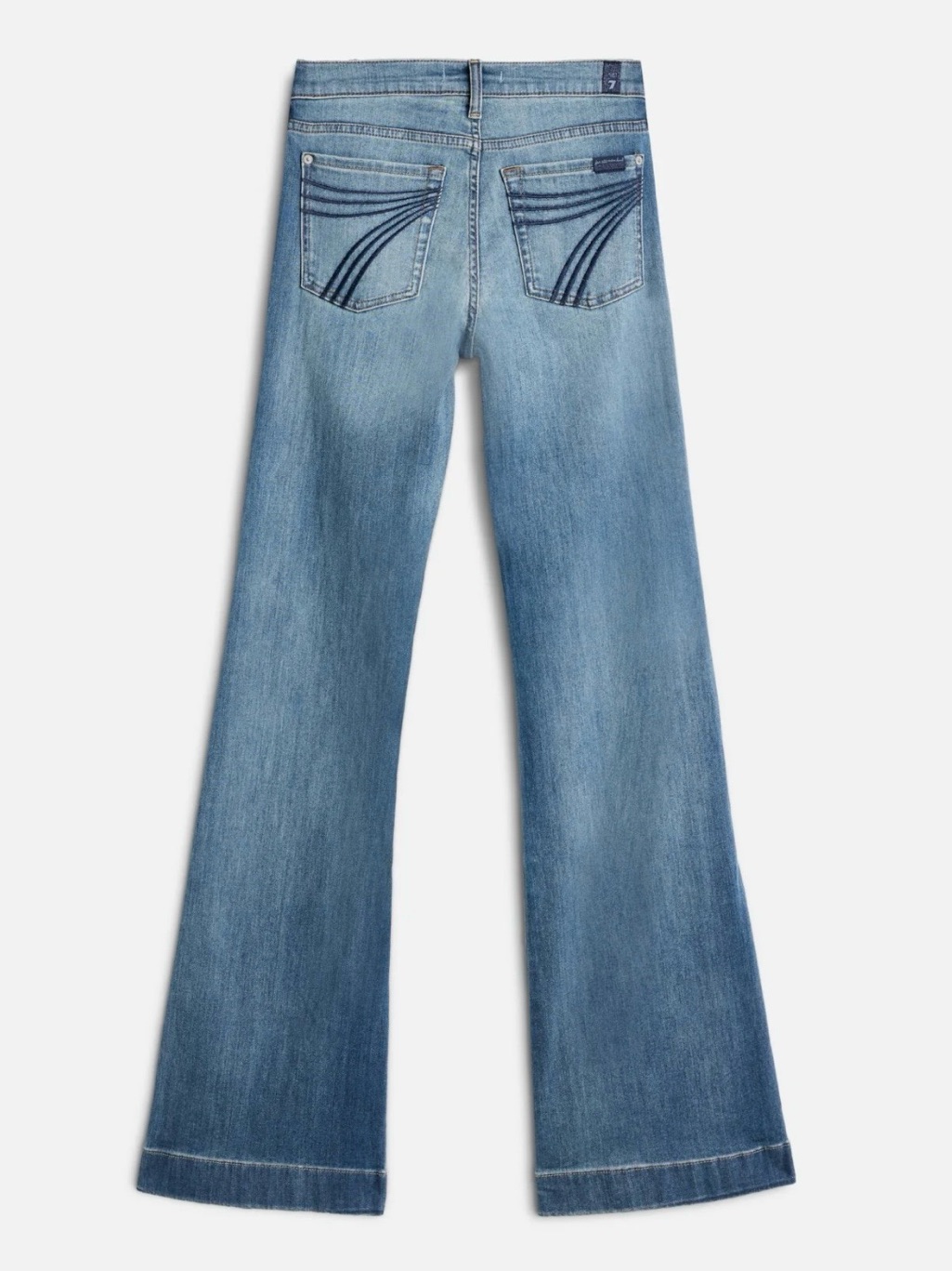 7 For All Mankind Dojo Slim Illusion Jeans Distressed Authentic Light Size 26